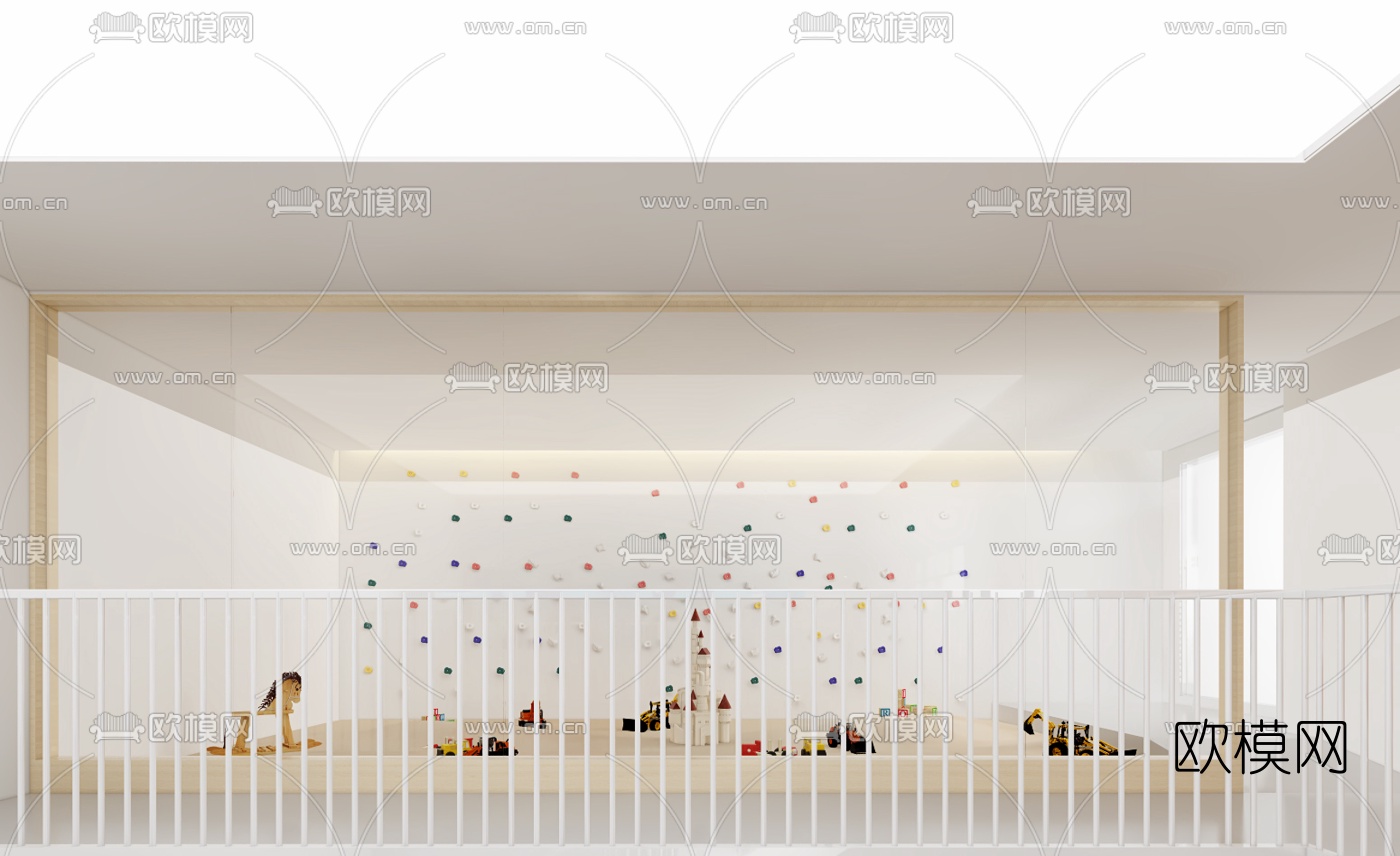 现代室内儿童休闲中心3d模型下载（渲染图5）