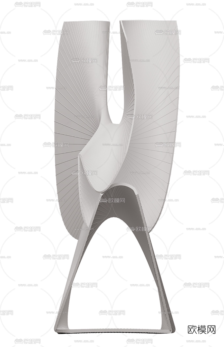 现代艺术品雕塑摆件3d模型下载（渲染图3）