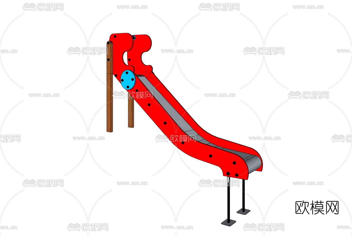 现代儿童娱乐设施免费su模型下载