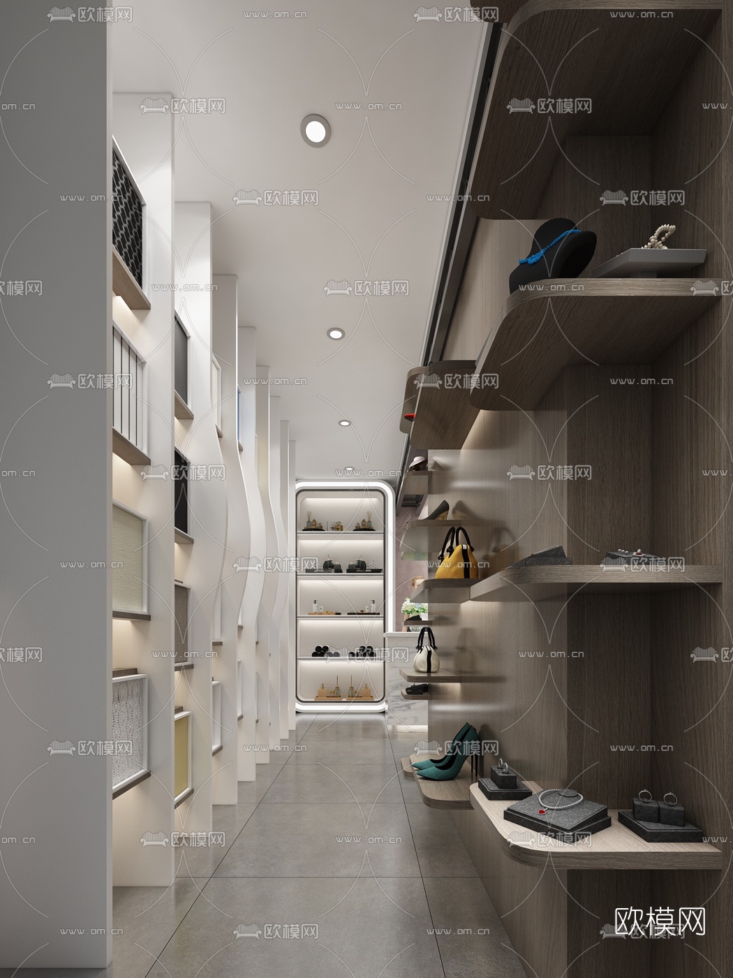 北欧服装店3d模型