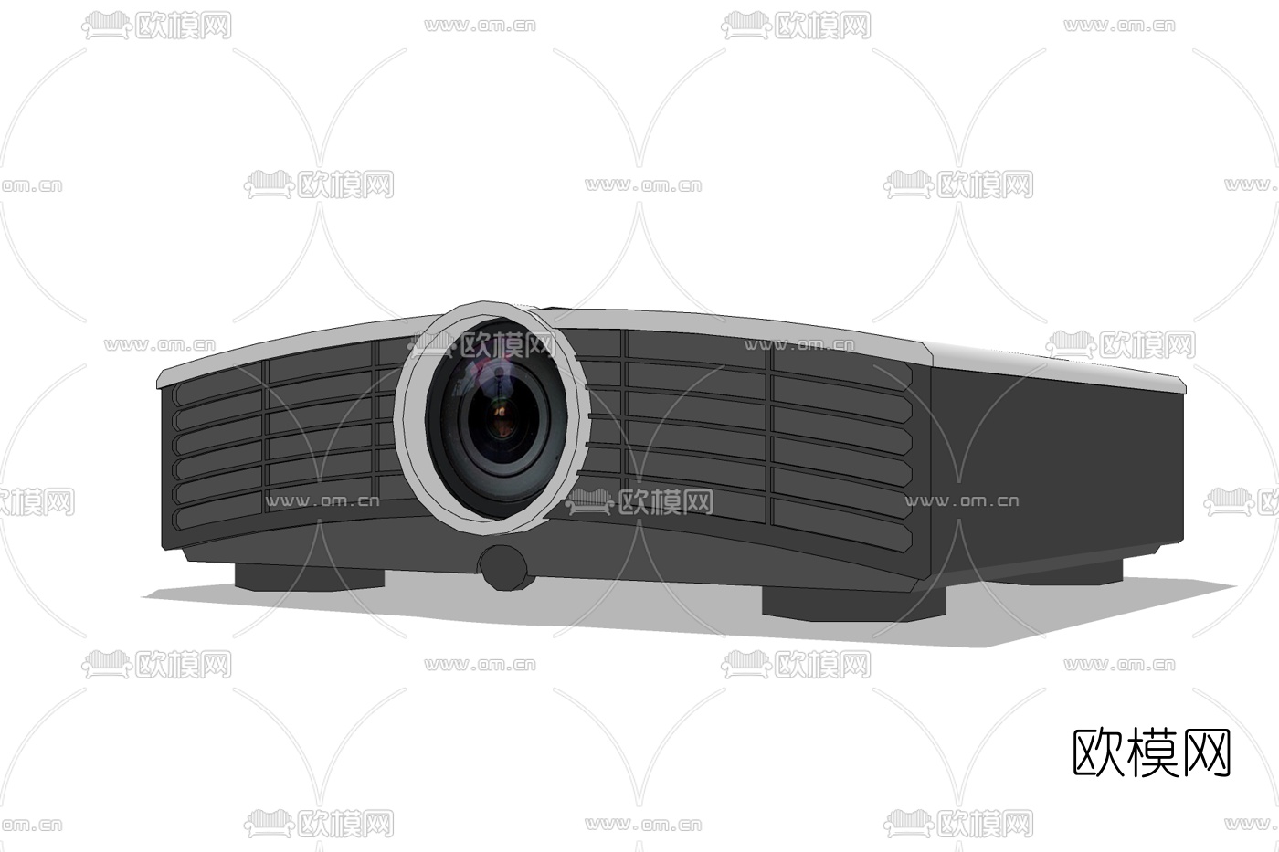 现代投影仪免费su模型下载