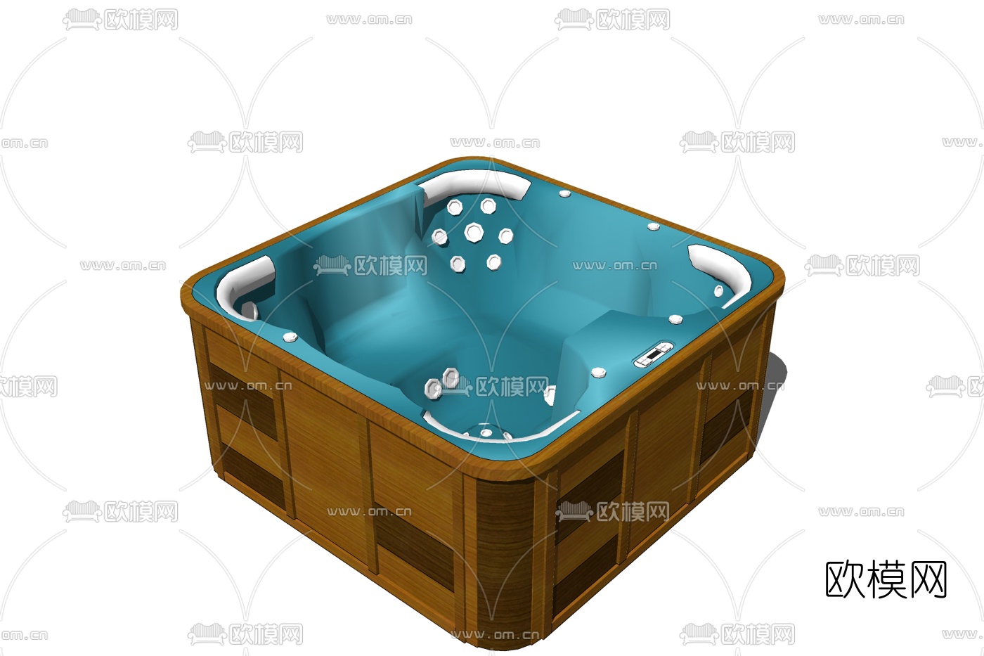 现代浴缸免费su模型下载
