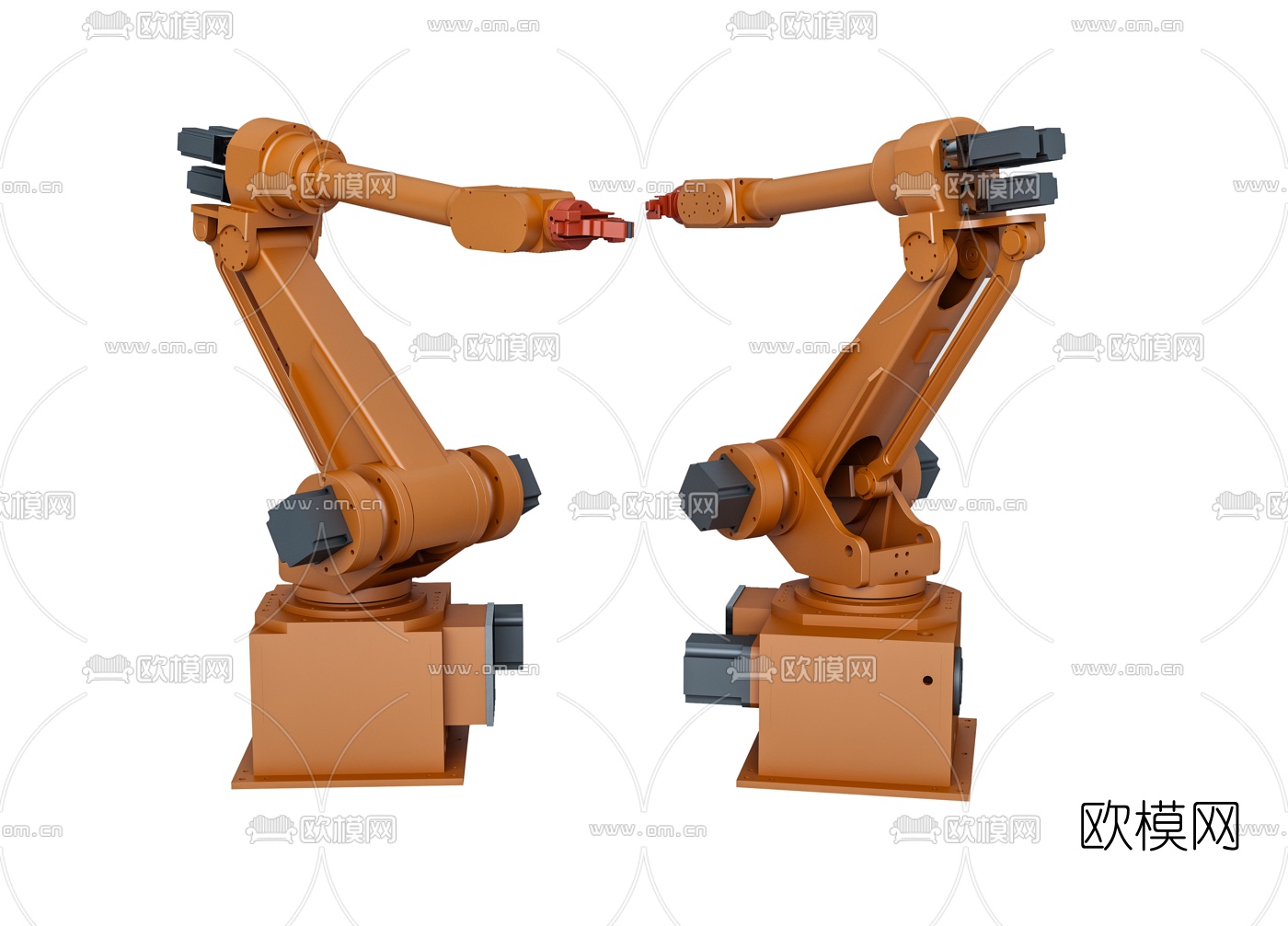 工业风机器人机械臂3d模型