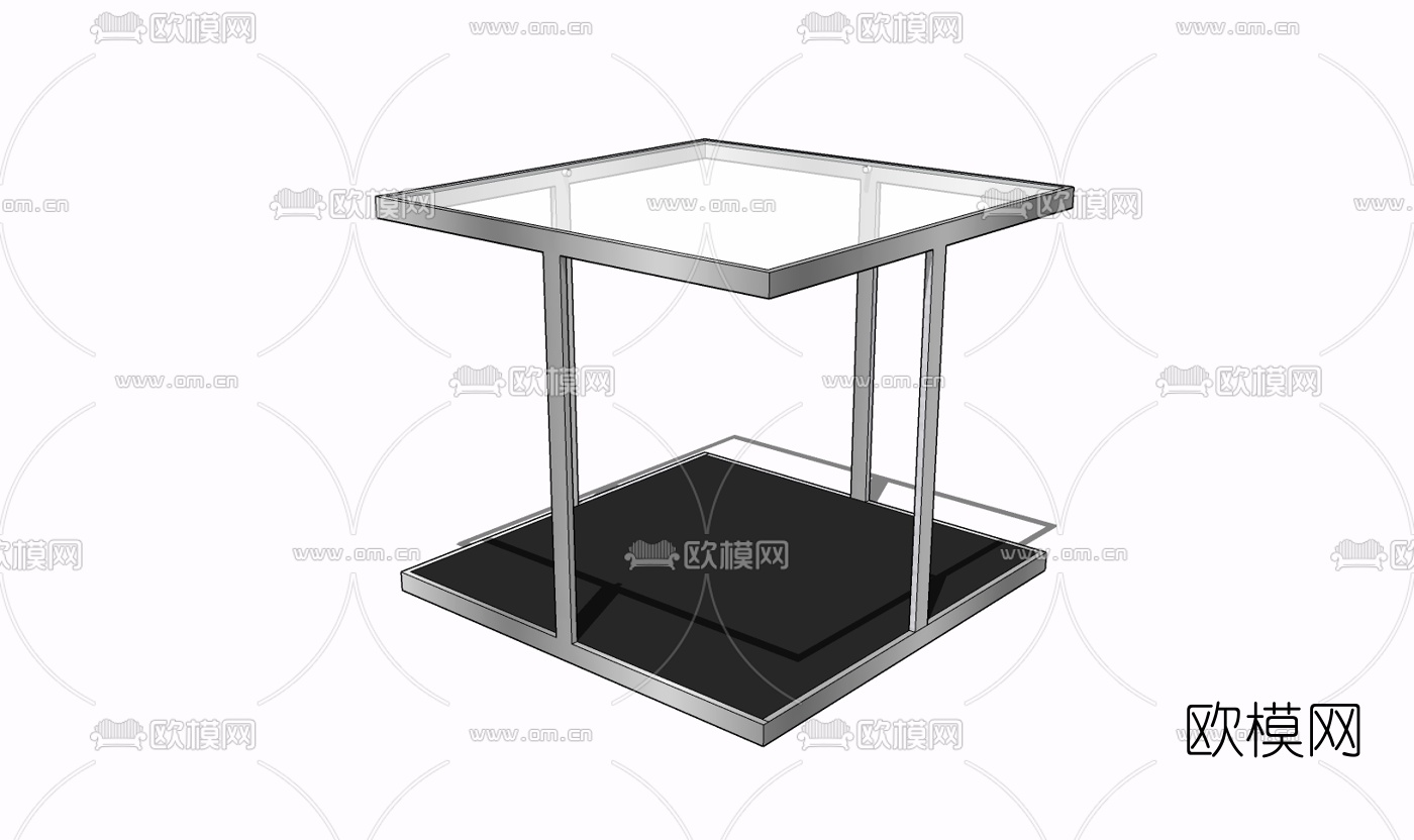 现代边几免费su模型