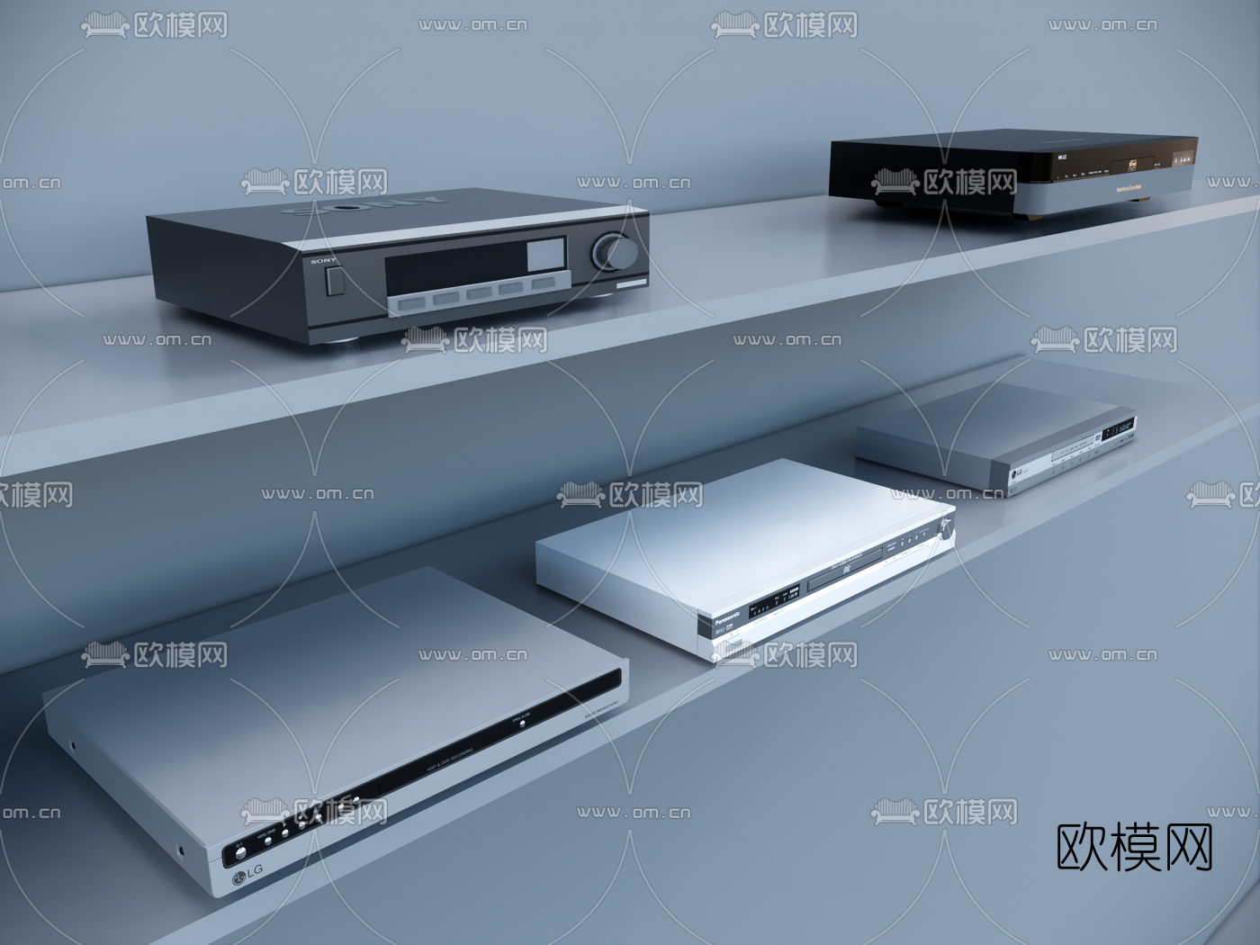 现代影碟机DVD组合su模型