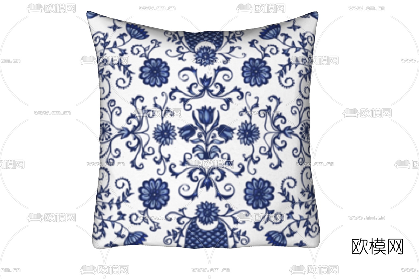 新中式抱枕免费su模型下载