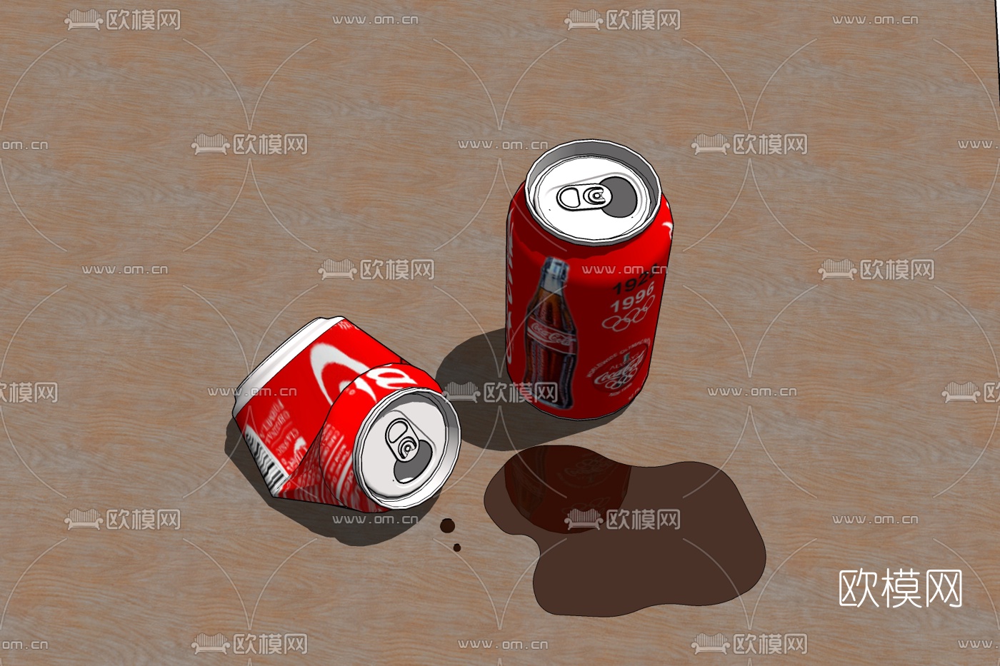 现代可口可乐免费su模型-免费3dmax模型库-欧模网