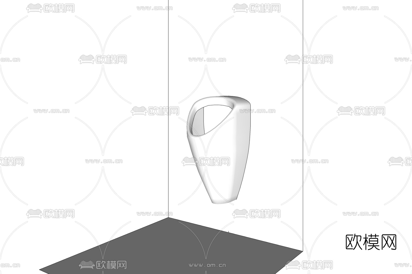 现代尿便器免费su模型下载