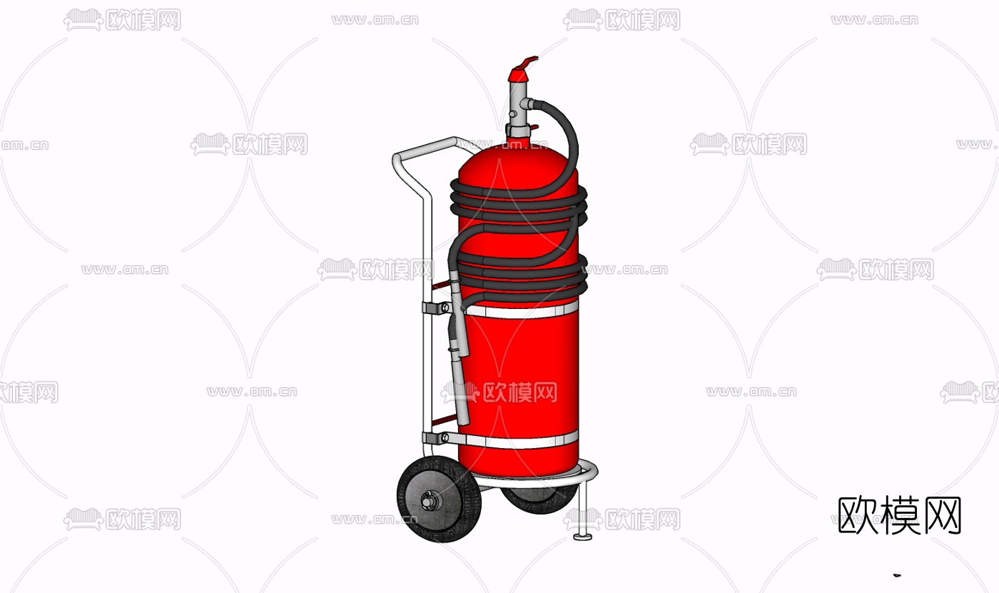 现代消防器材免费su模型下载