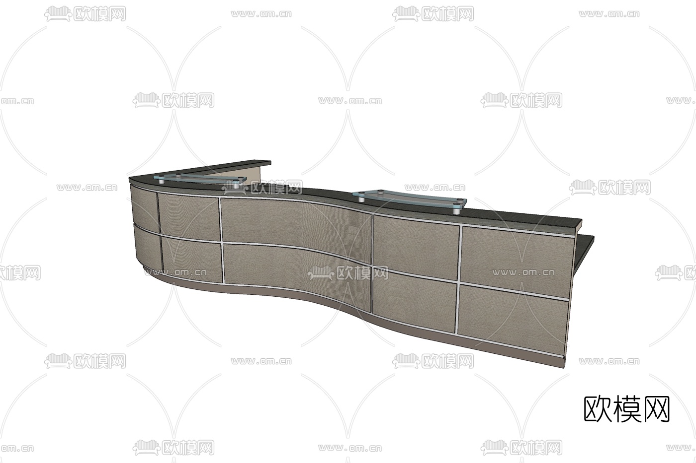 现代前台免费su模型下载