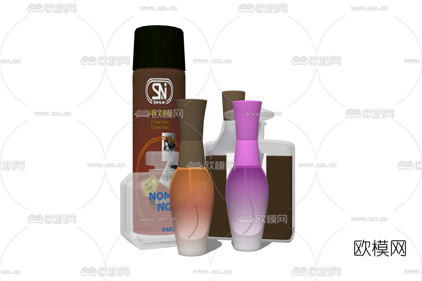 现代洗涤用品免费su模型下载