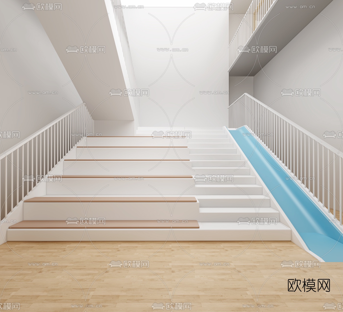 现代室内儿童休闲中心3d模型下载（渲染图4）