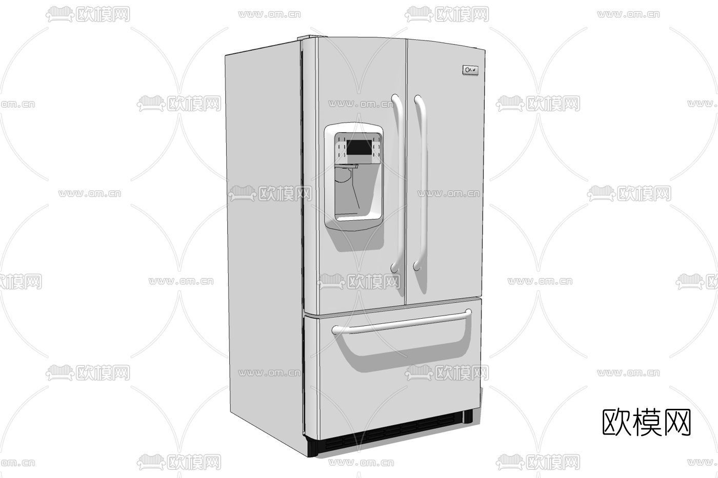 现代冰箱免费su模型下载