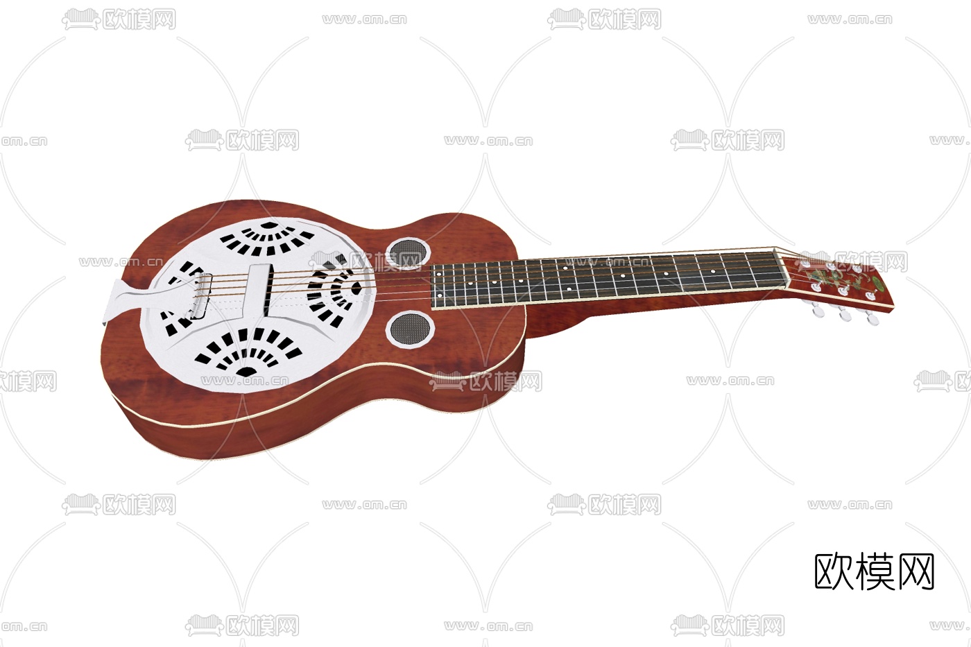 欧式古典吉他免费su模型下载