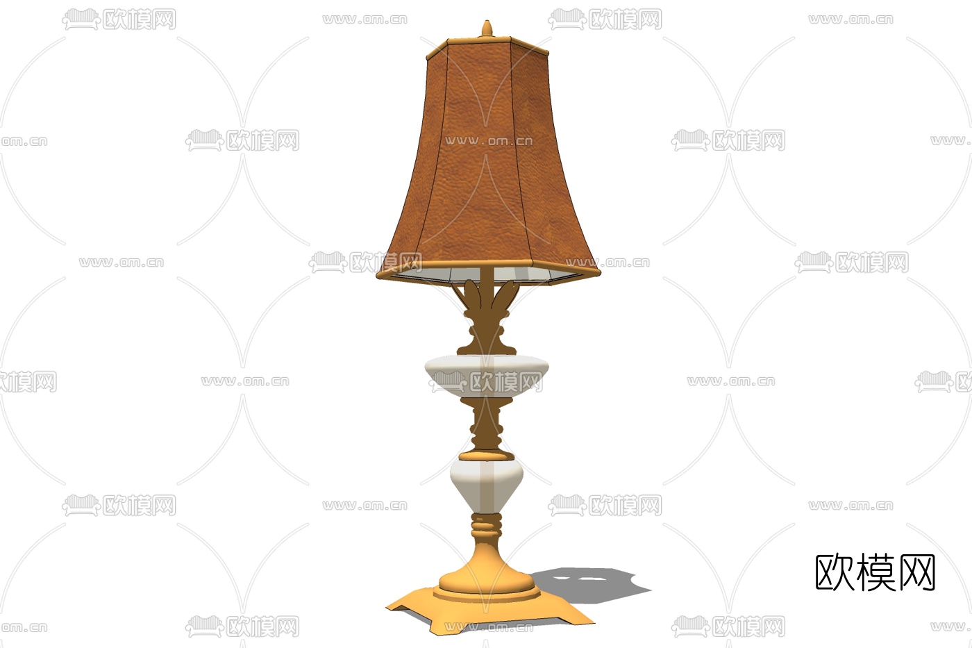 简欧台灯免费su模型下载