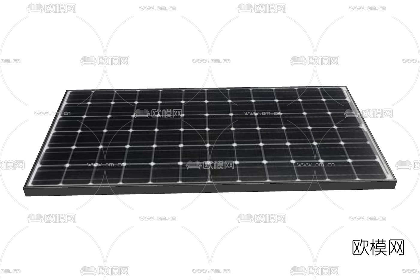 现代太阳能板免费su模型下载