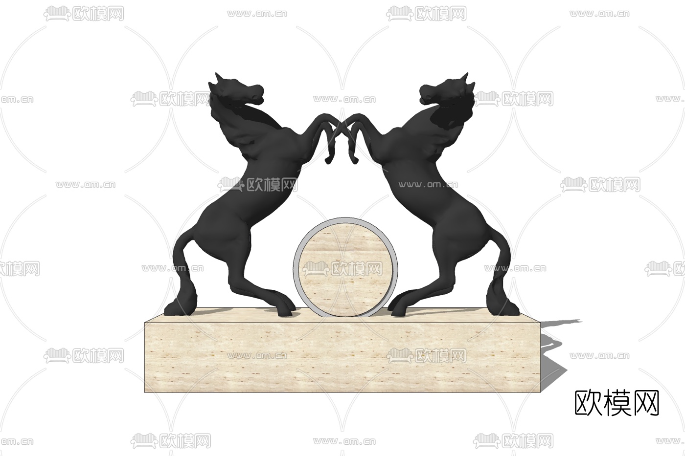 现代装饰品免费su模型下载