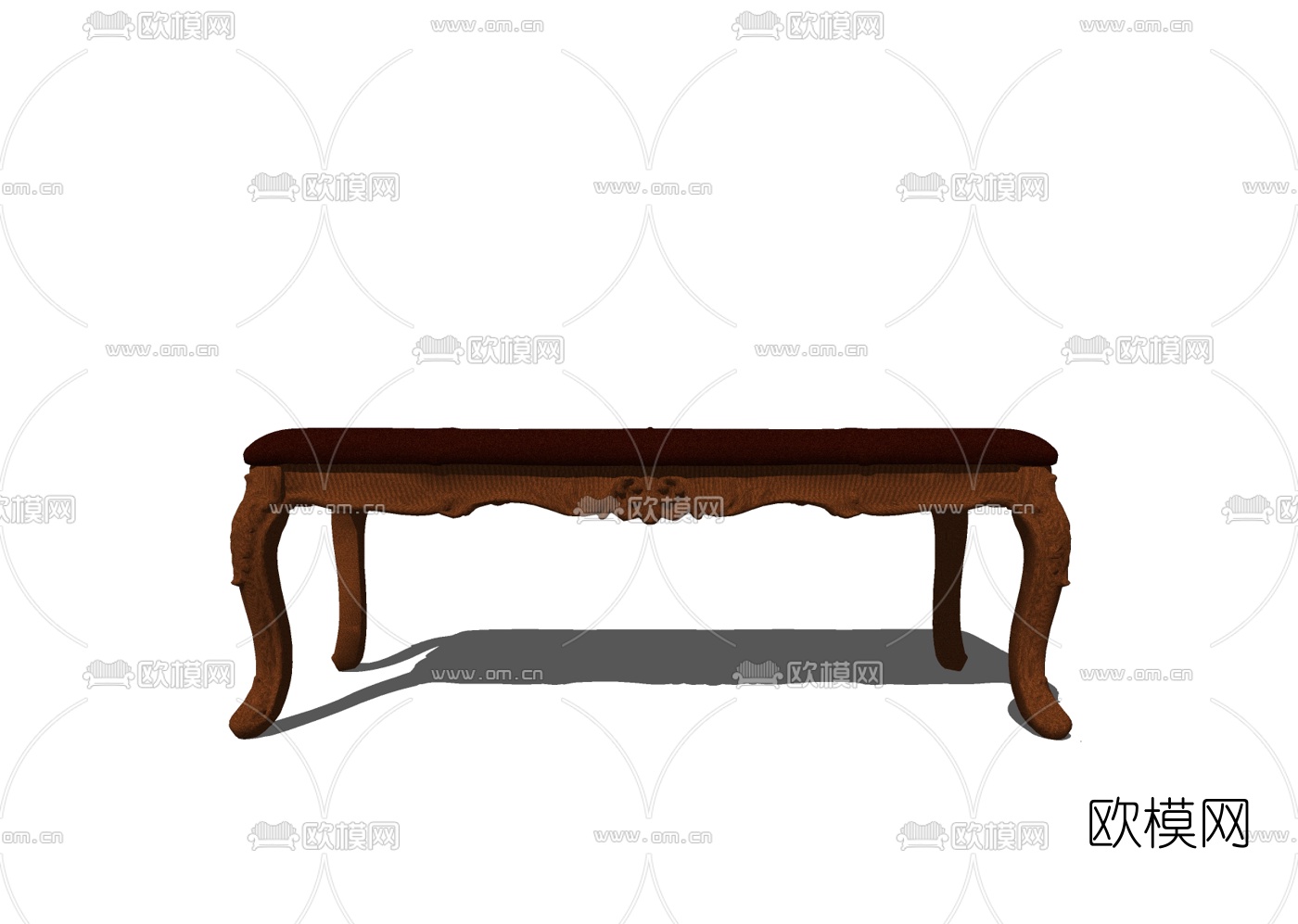欧式实木脚踏免费su模型下载