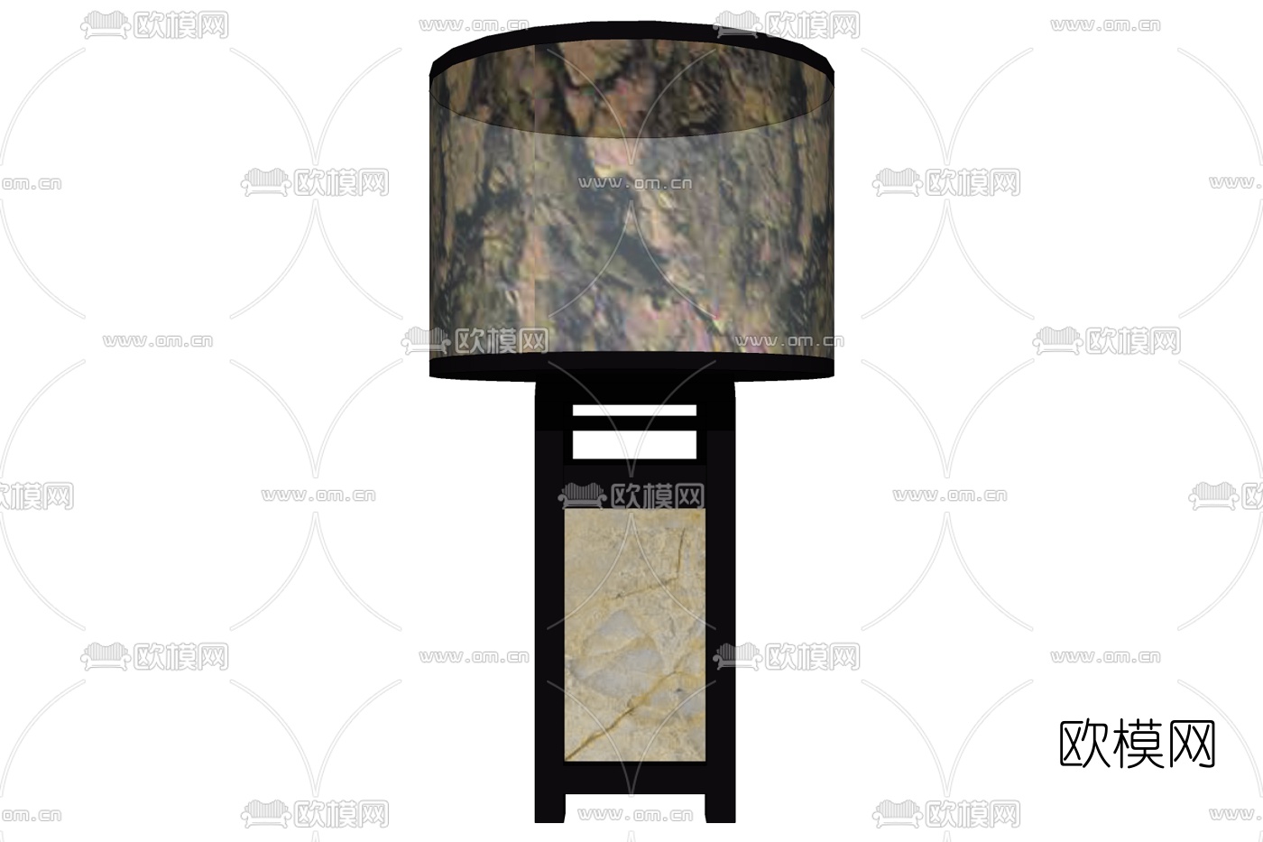 现代轻奢台灯免费su模型下载