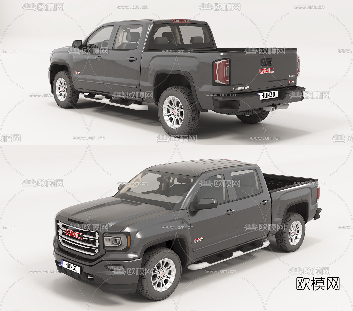 现代GMC皮卡汽车3d模型