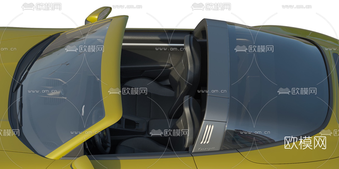 现代保时捷汽车3d模型