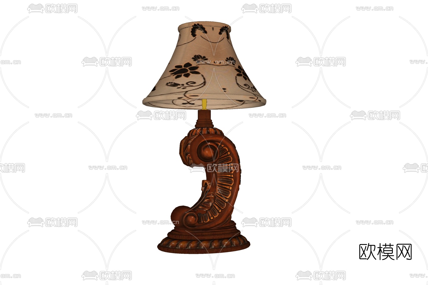 欧式古典台灯免费su模型下载