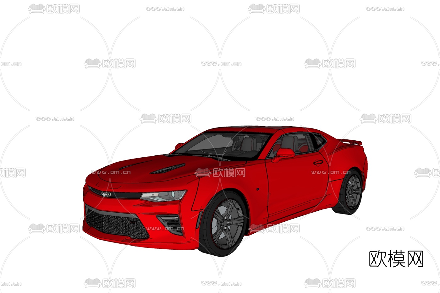 现代跑车免费su模型下载