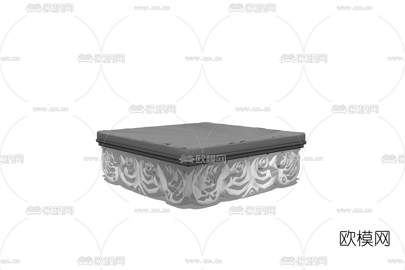 欧式茶几免费su模型下载