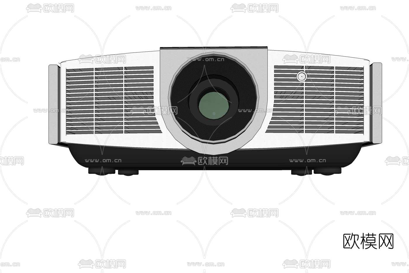 现代投影仪免费su模型下载