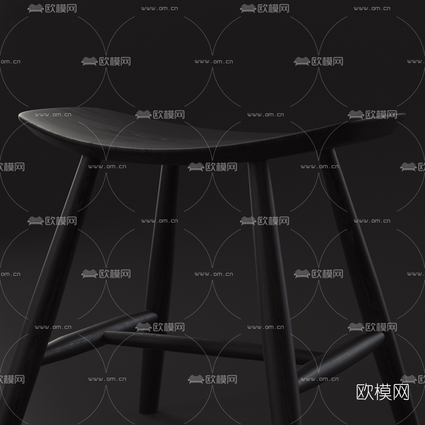 现代简约凳子3d模型