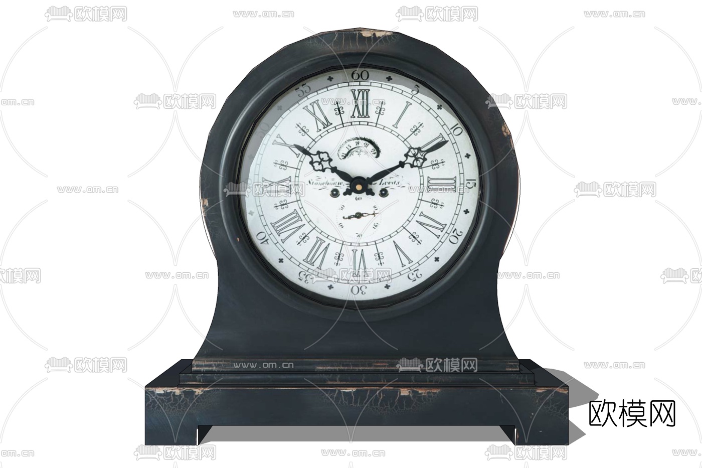 欧式铁艺落地钟表免费su模型下载