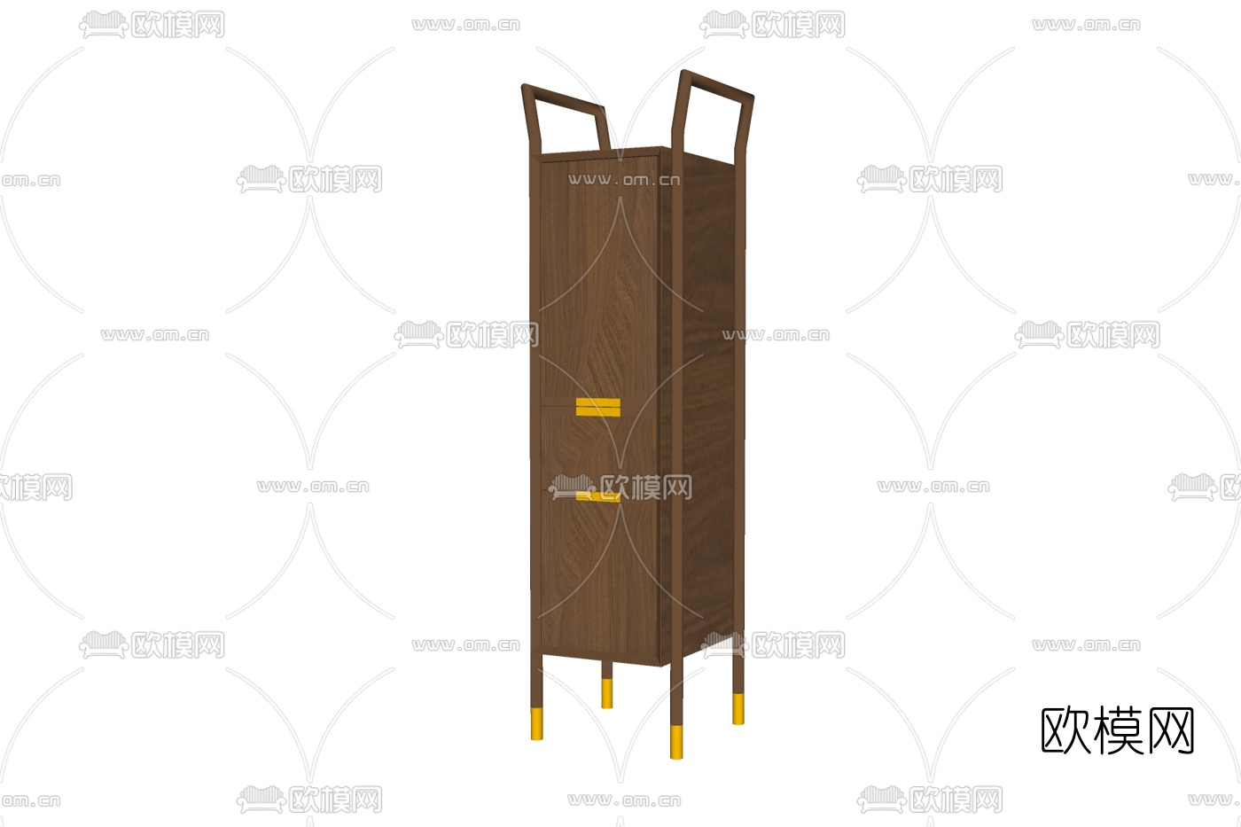 现代浴室柜免费su模型下载