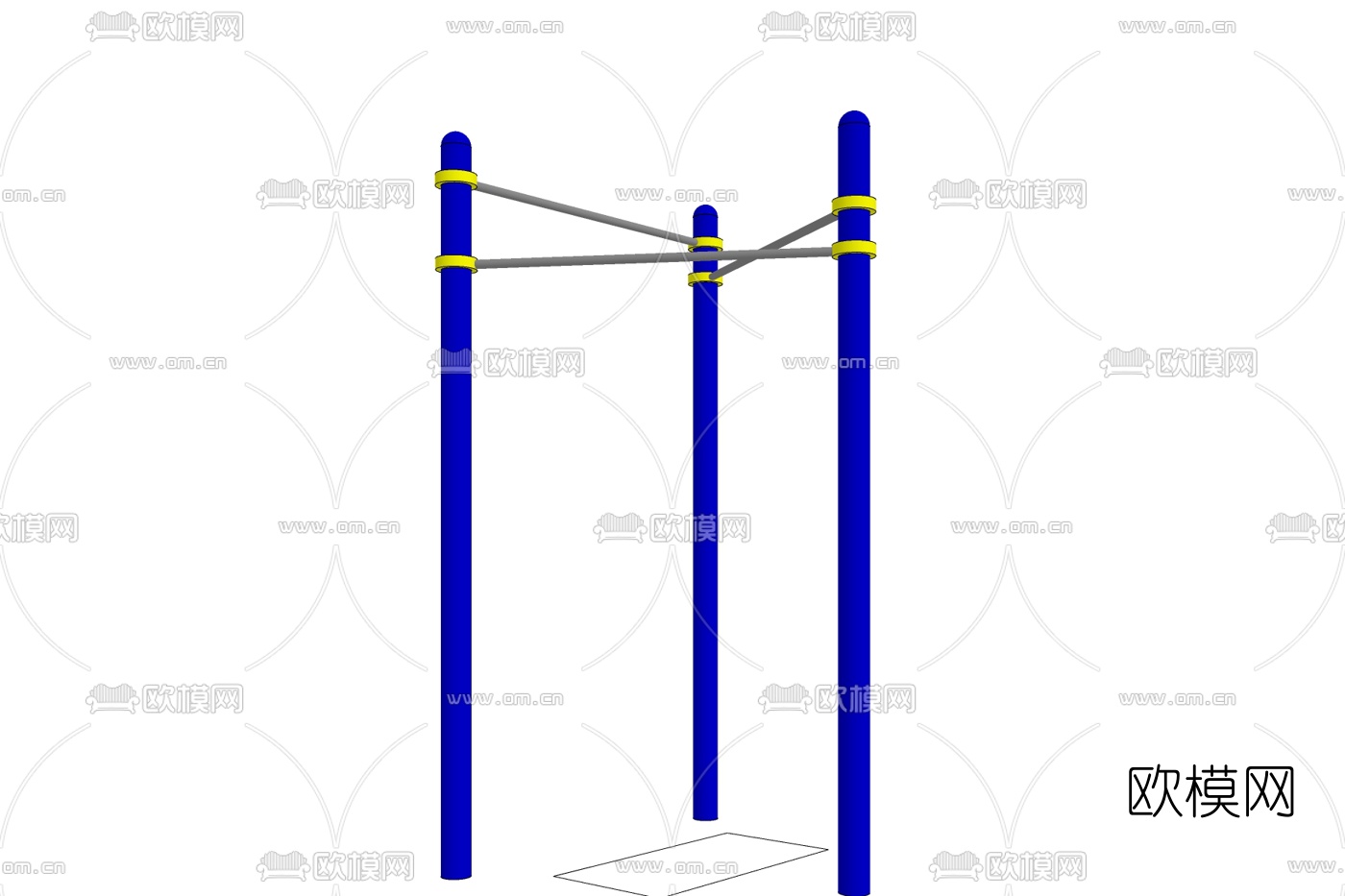 现代儿童游乐设备免费su模型下载