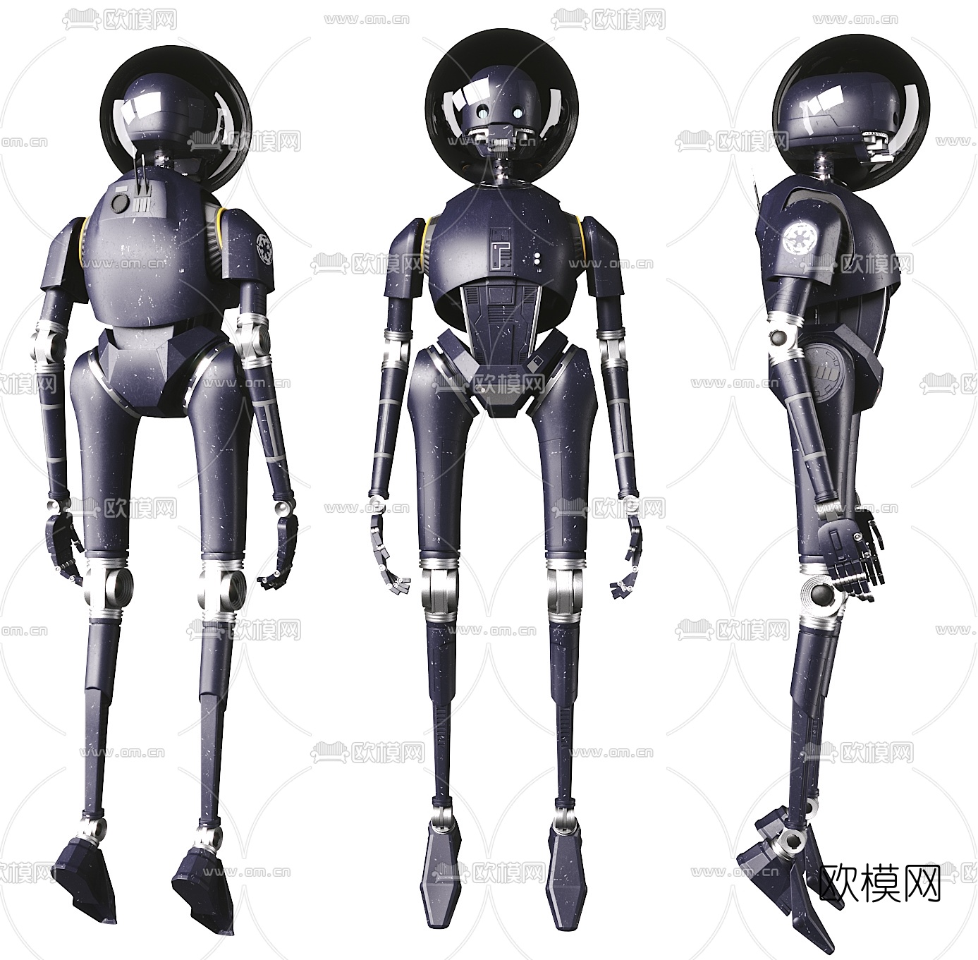 现代星战机器人3d模型