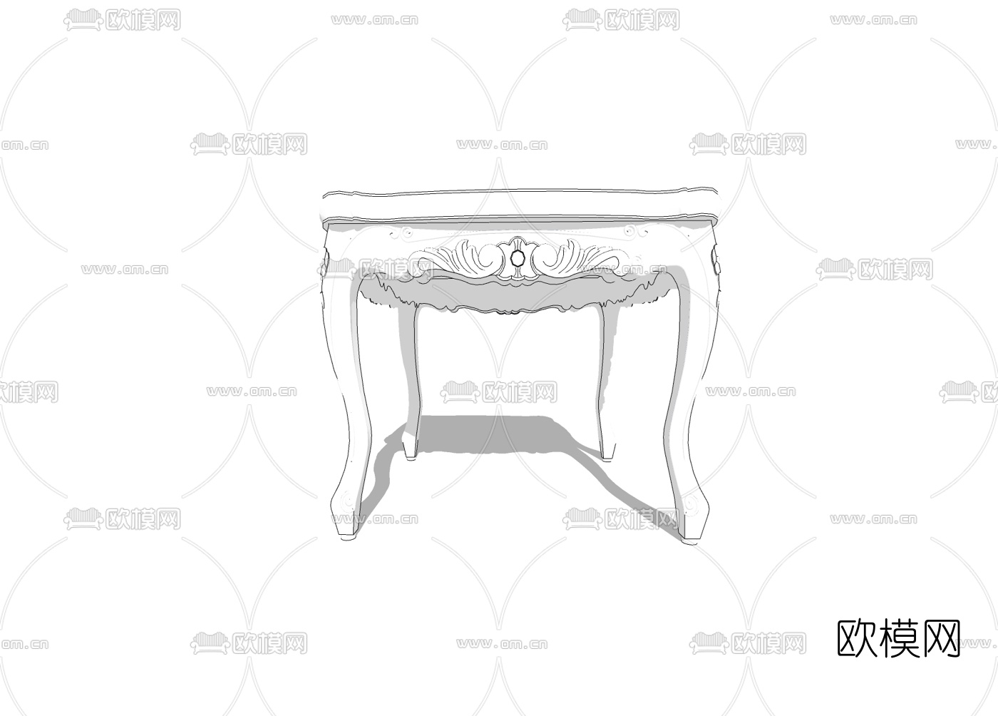 欧式角几免费su模型下载