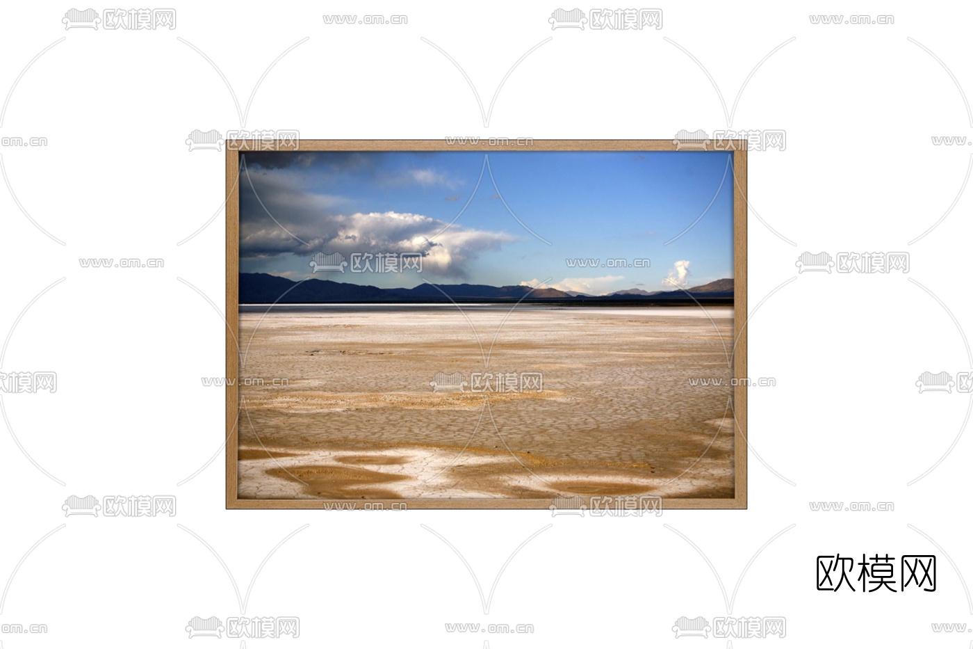 北欧海边装饰画免费su模型下载