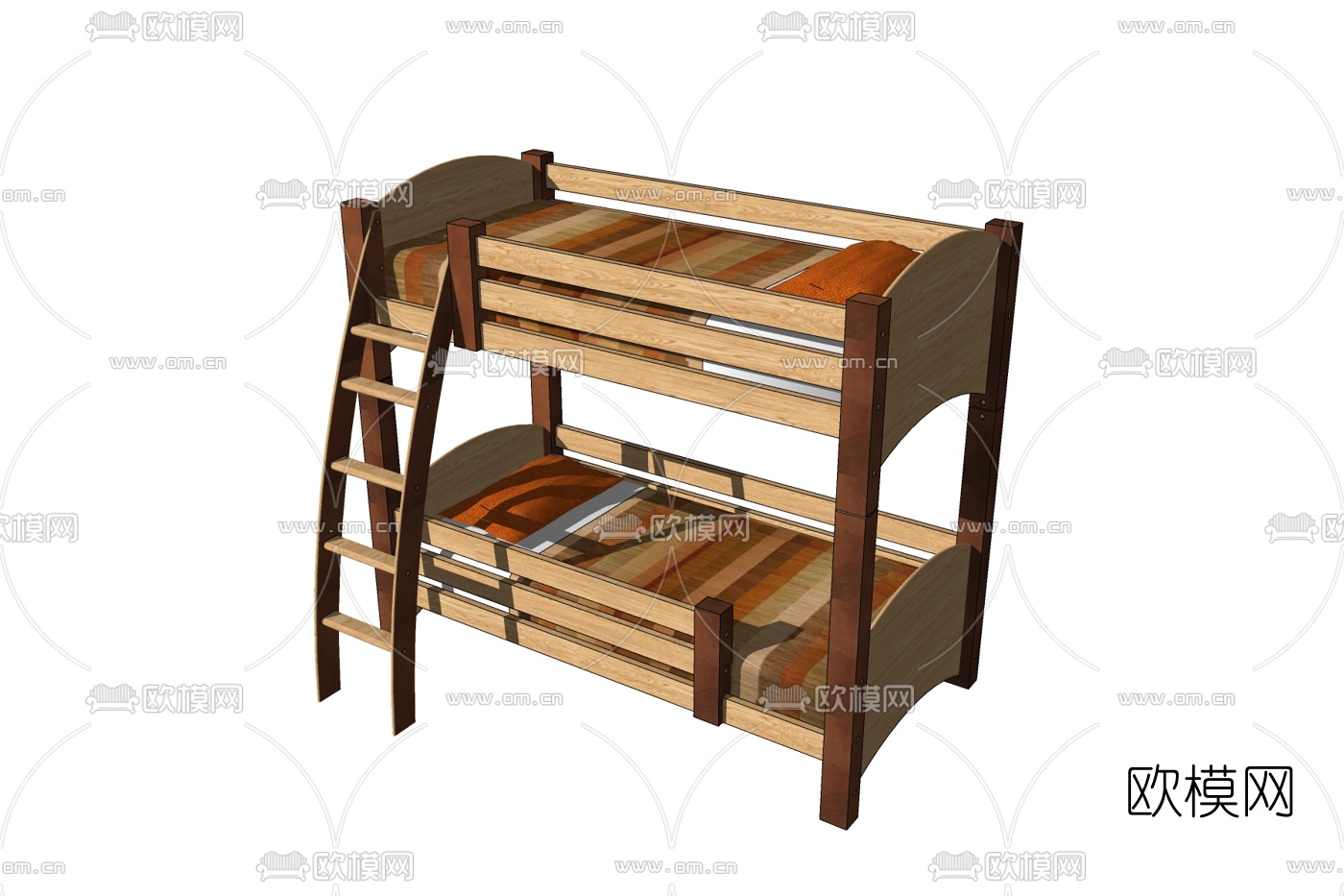 北欧儿童床免费su模型下载