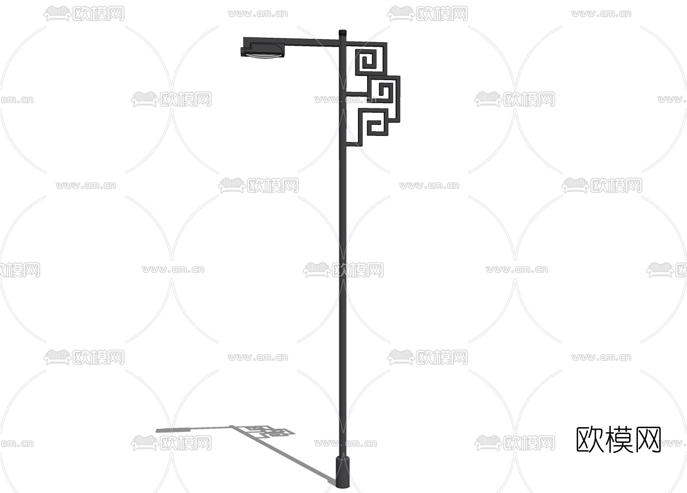中式路灯免费su模型下载