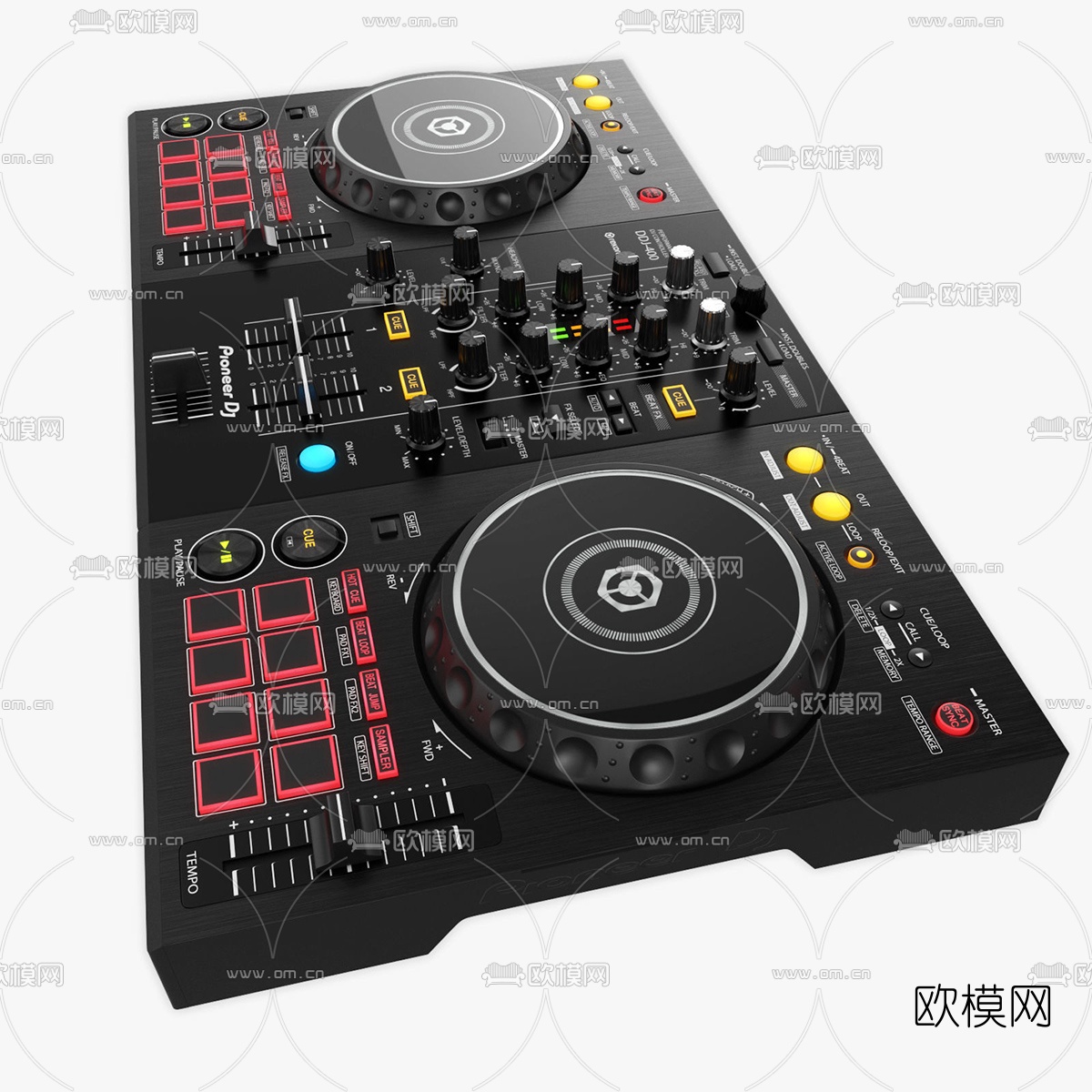 现代先锋DJ唱机3d模型