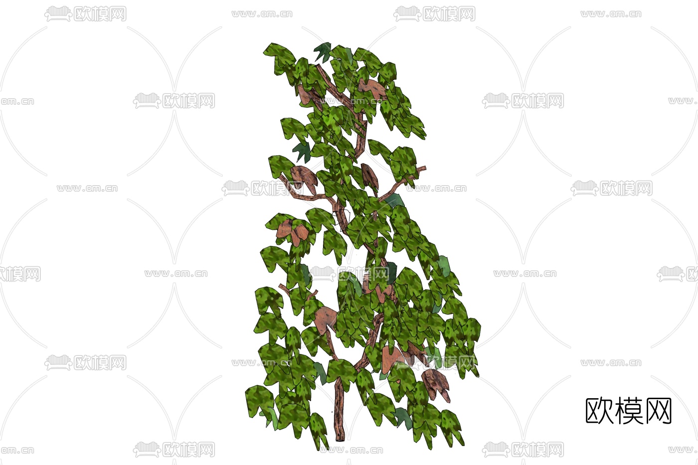现代藤蔓免费su模型下载