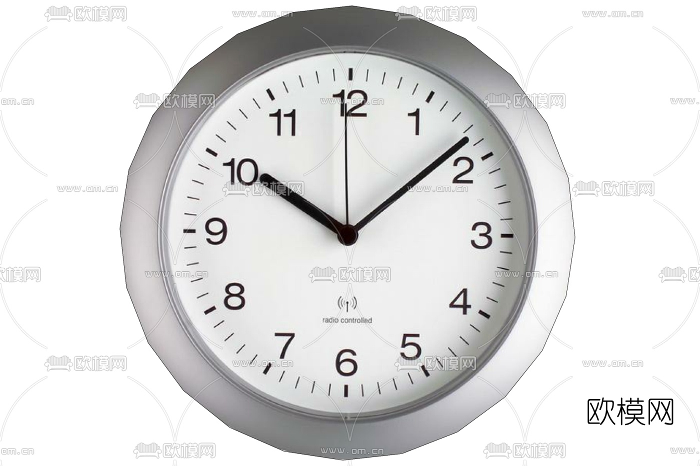 现代圆形挂钟免费su模型下载