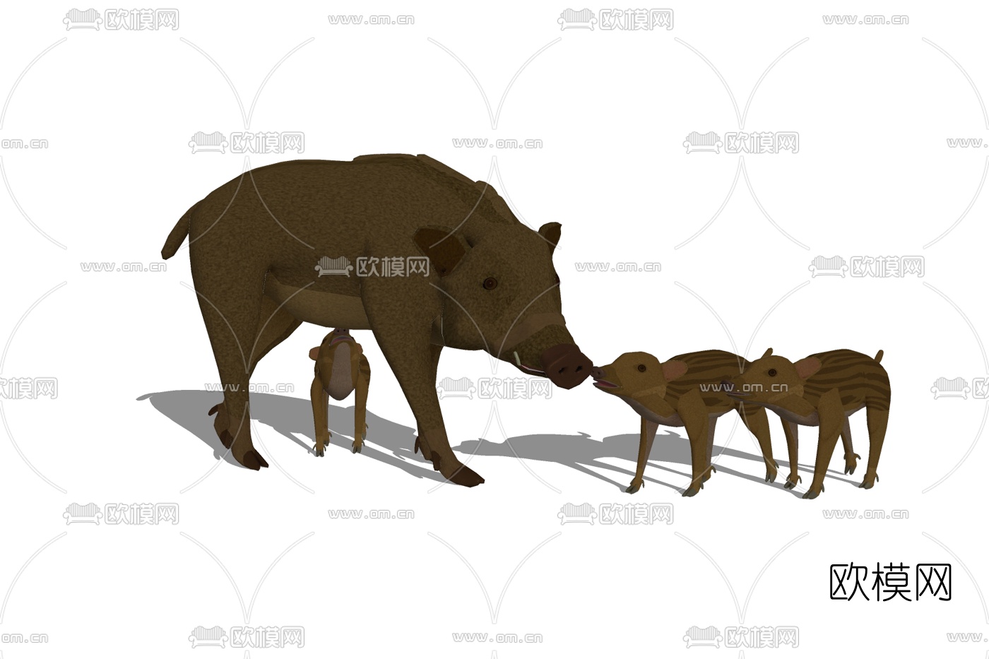 现代猪免费su模型下载
