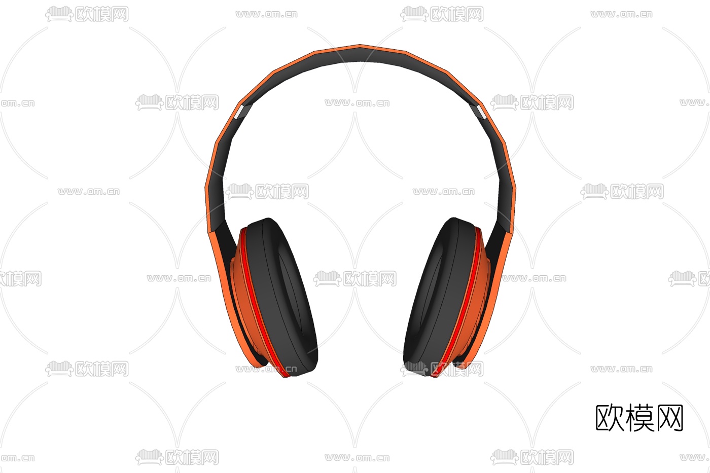 现代头戴式耳机免费su模型下载