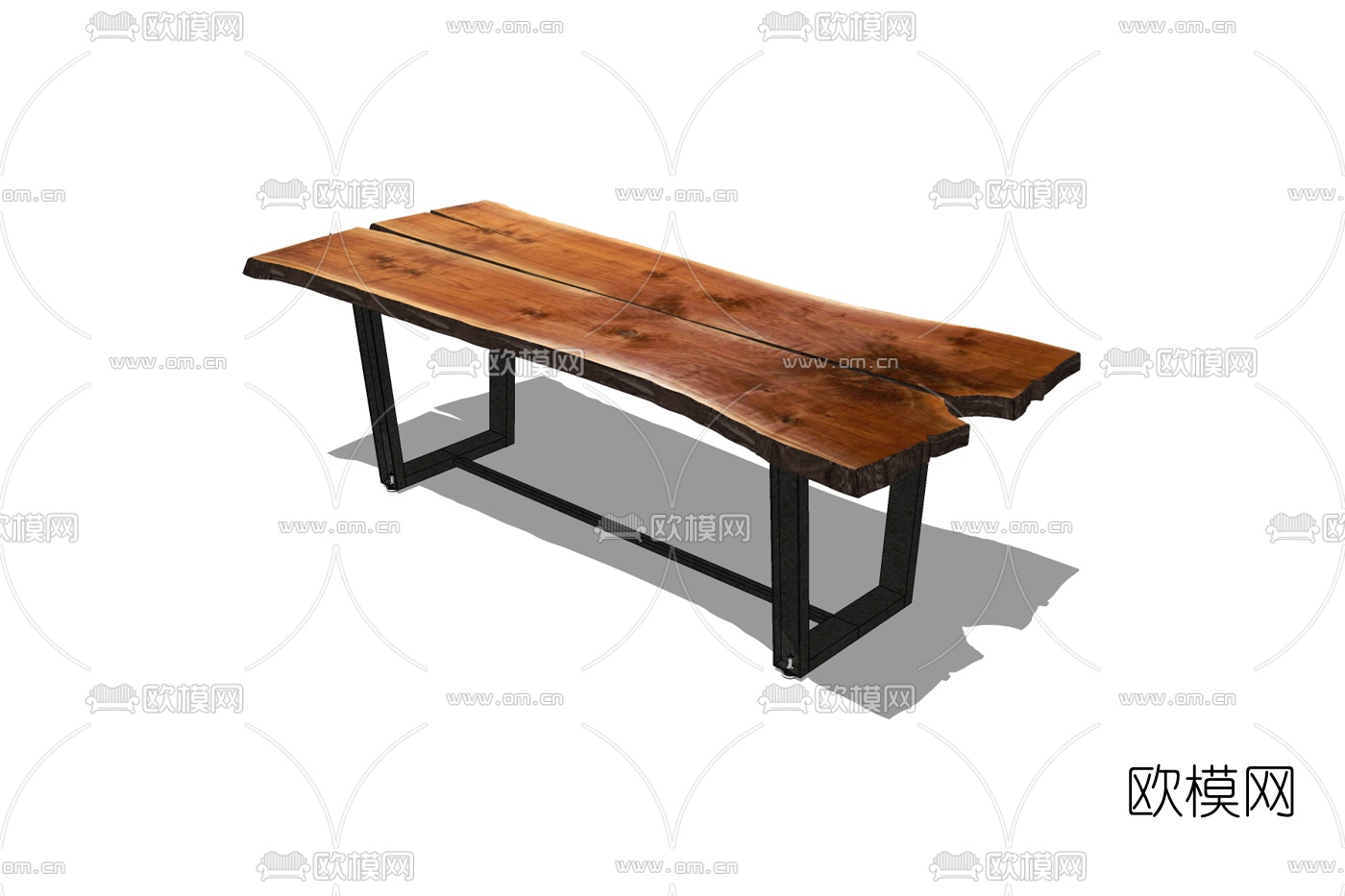 工业风茶几免费su模型下载