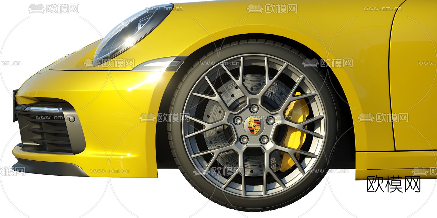 现代保时捷汽车3d模型
