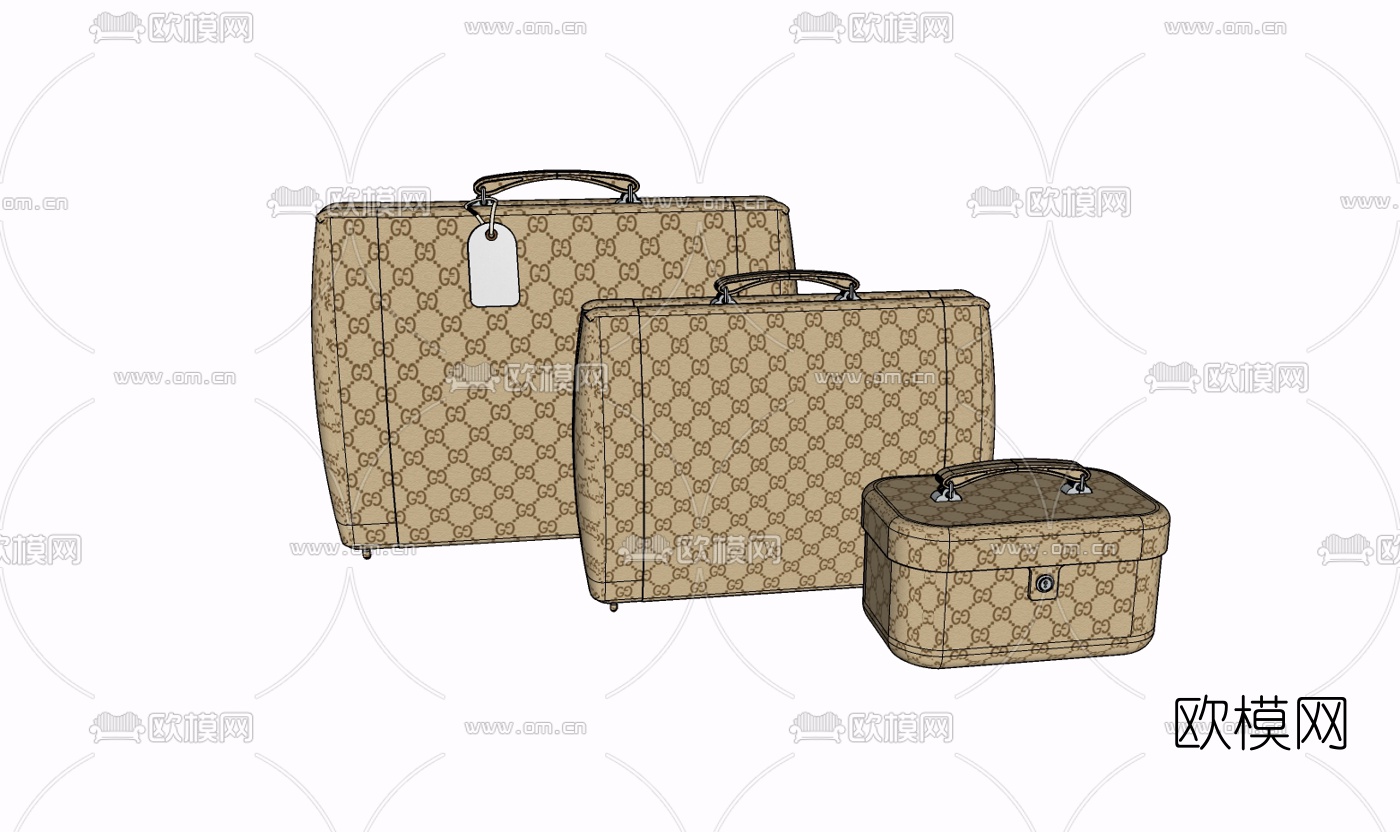 现代皮包免费su模型下载