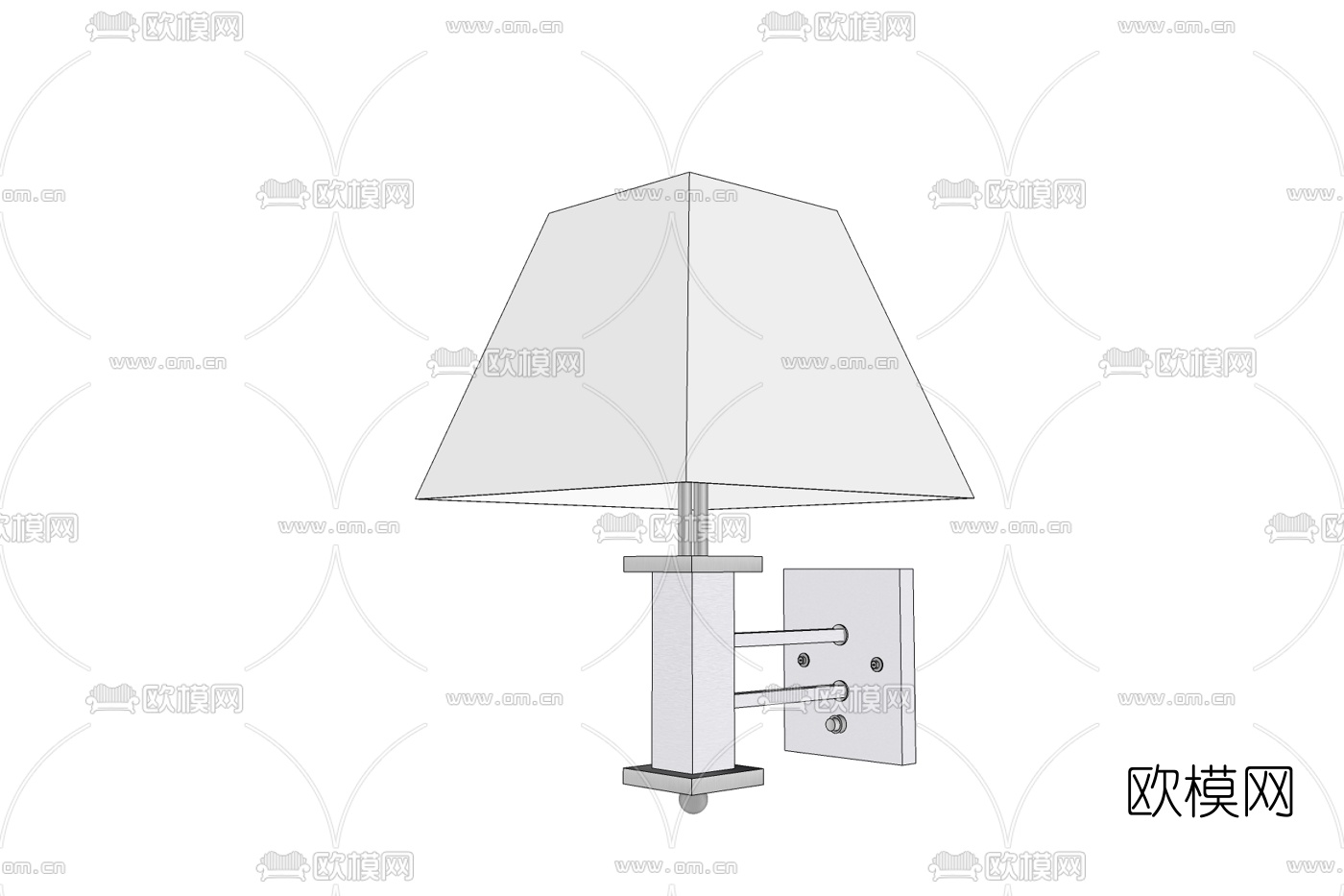 现代金属壁灯免费su模型下载
