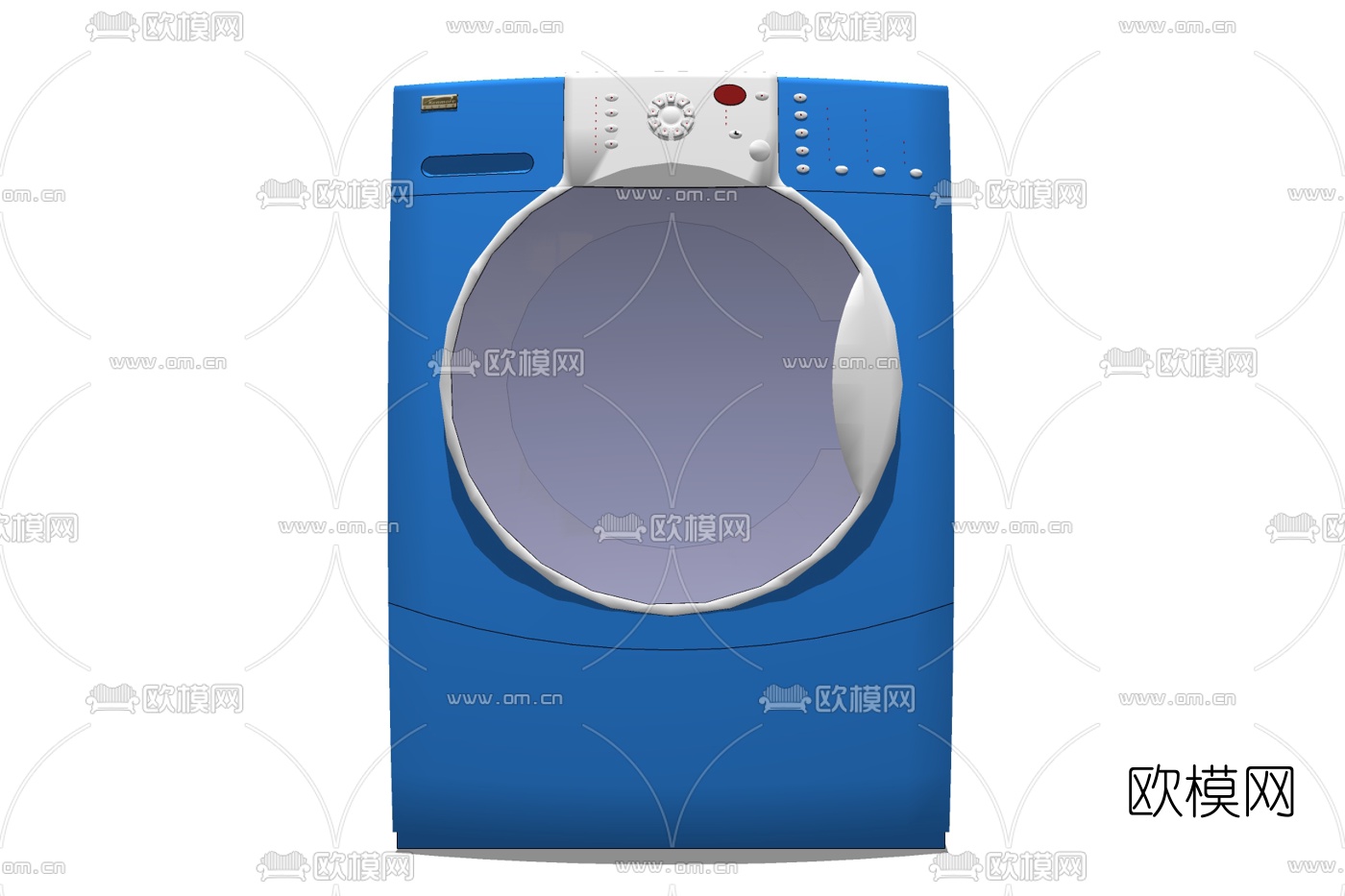 现代洗衣机免费su模型下载