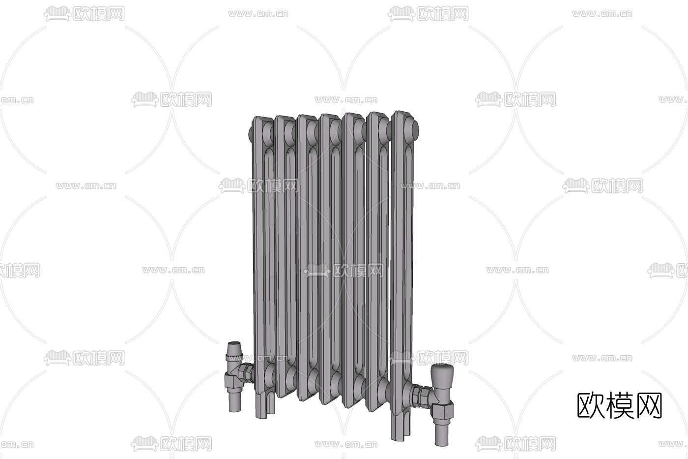 工业风水管管道免费su模型下载
