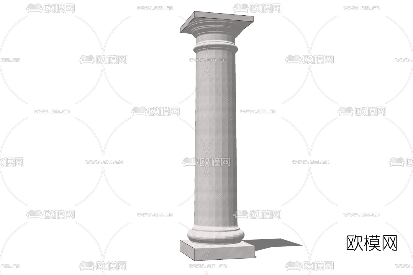 欧式石膏罗马柱免费su模型下载
